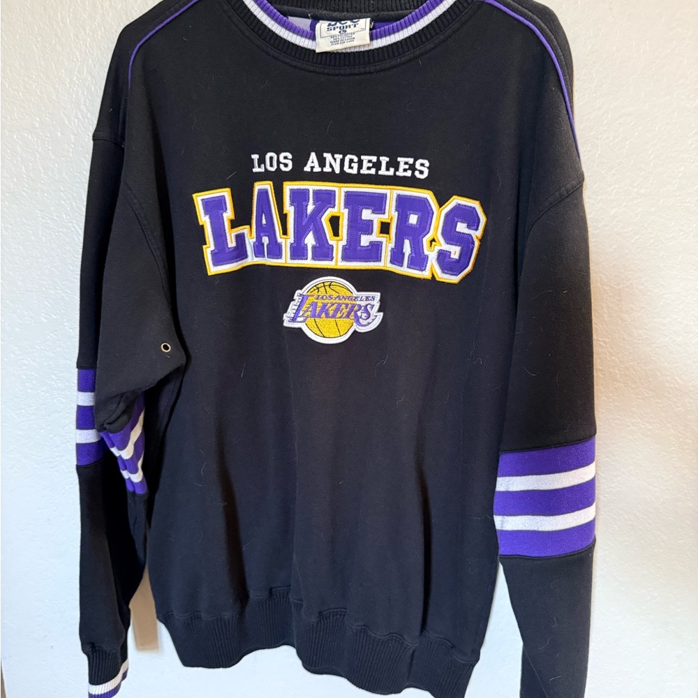 Lee LA Lakers Black and Purple Crewneck Sweater